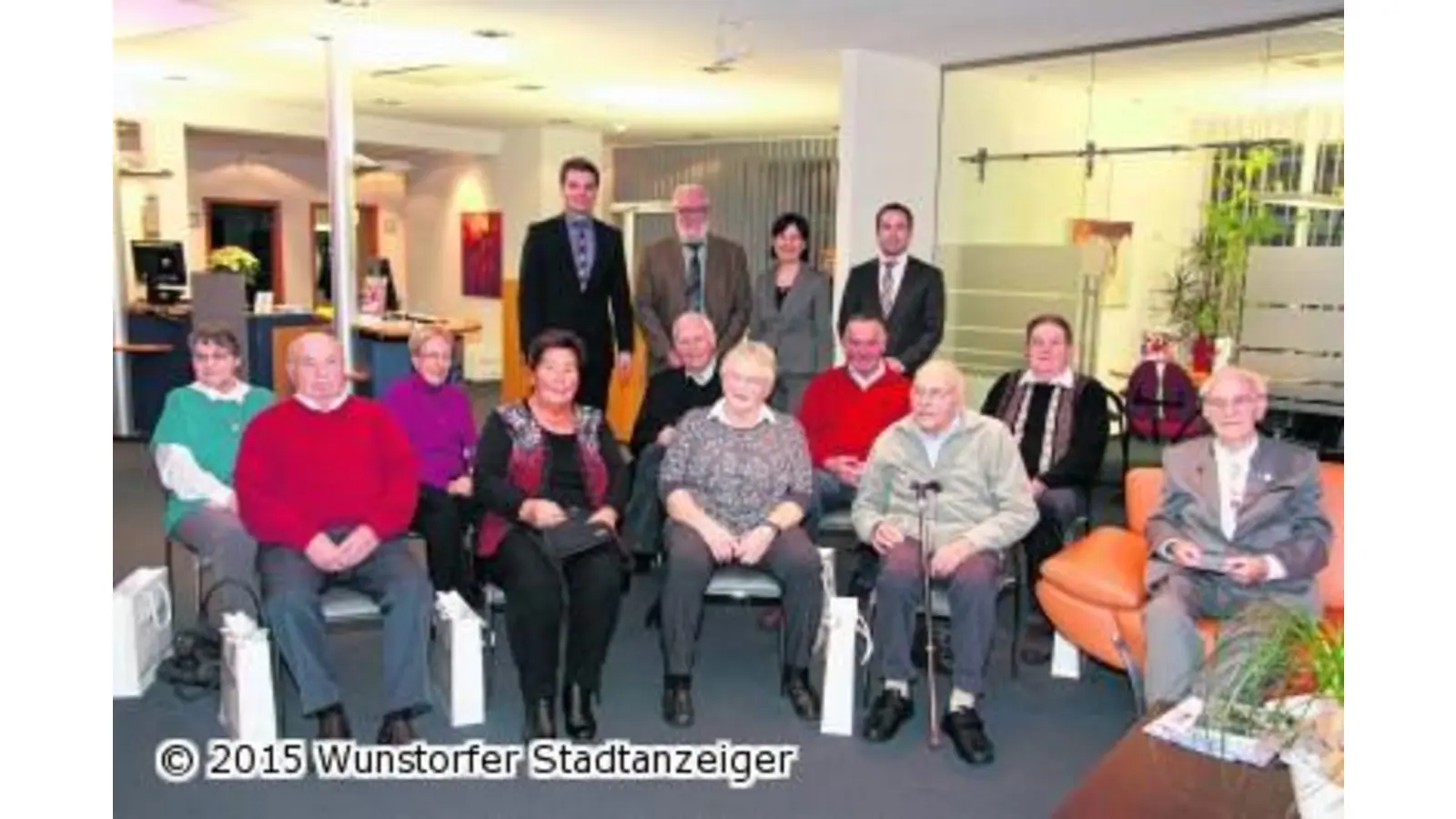 Volksbank zeichnet Mitglieder für 50-jährige Zugehörigkeit aus (Foto: gi)