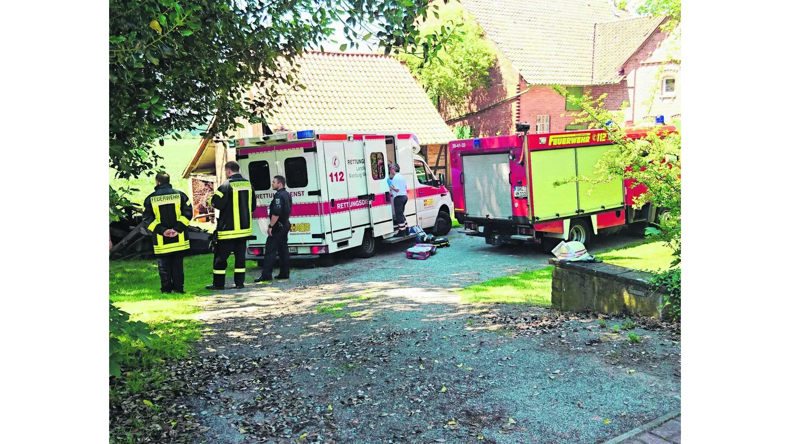 Eingeklemmte Person befreit (Foto: mk)
