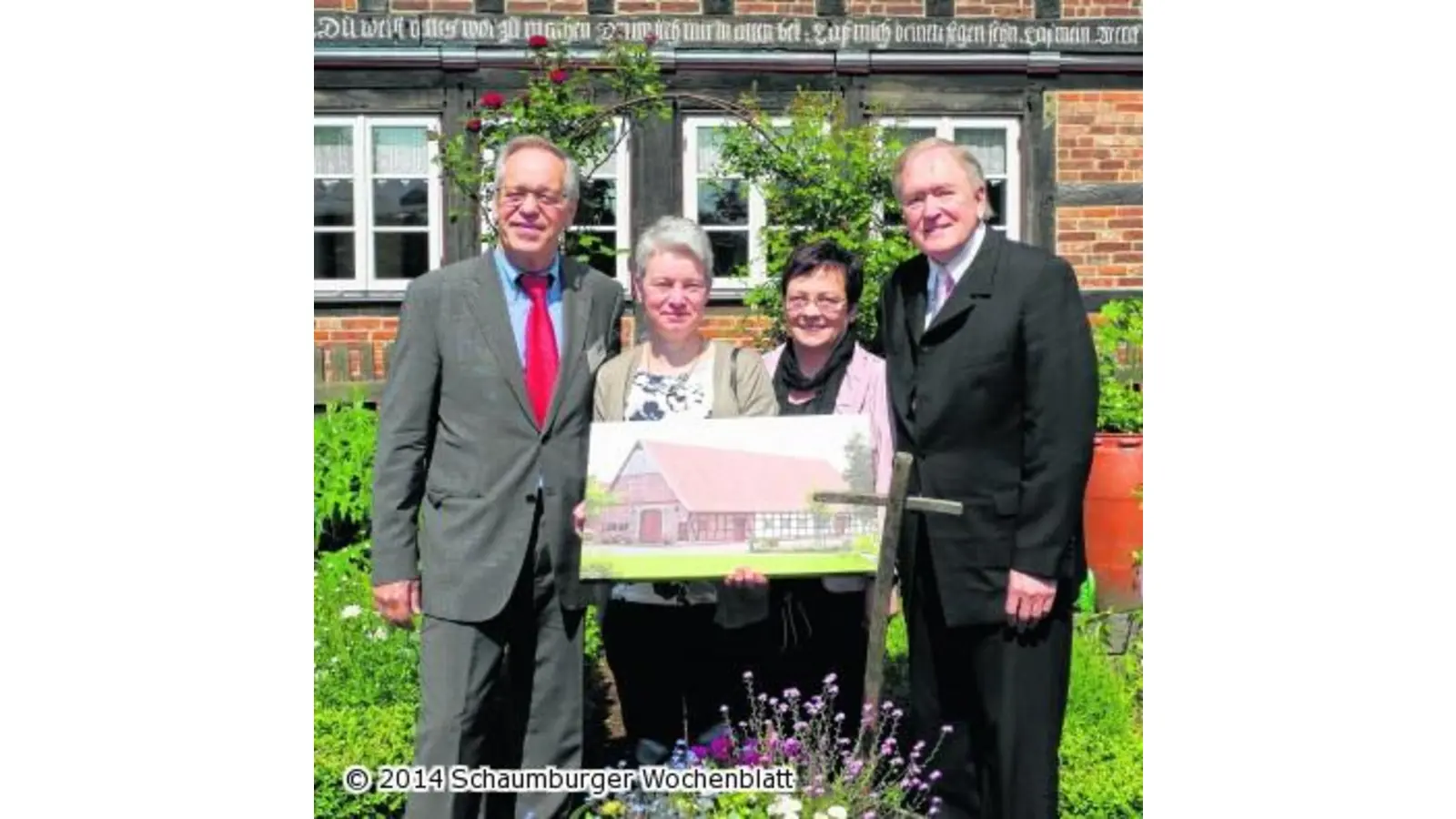 Förderverein und Gäste feiern 10 Jahre Lauenhäger Bauernhaus (Foto: wtz)