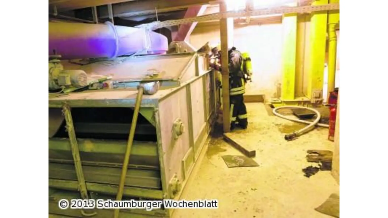 Brand einer Produktionsmaschine (Foto: ste)