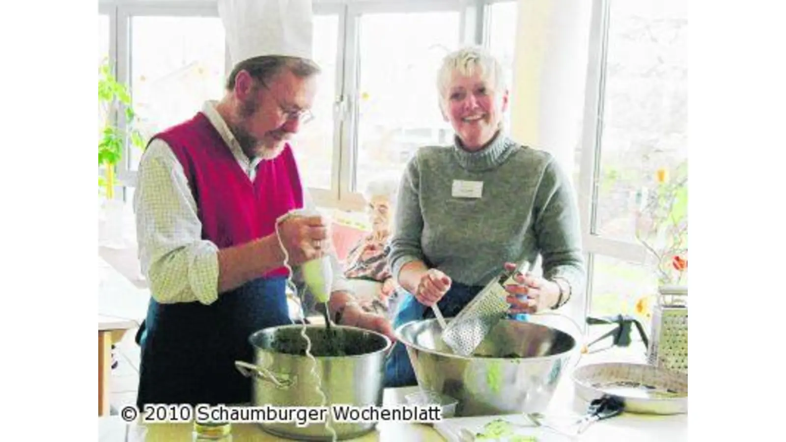 Mit Bärlauch und Sekt werden Gäste verwöhnt (Foto: red)