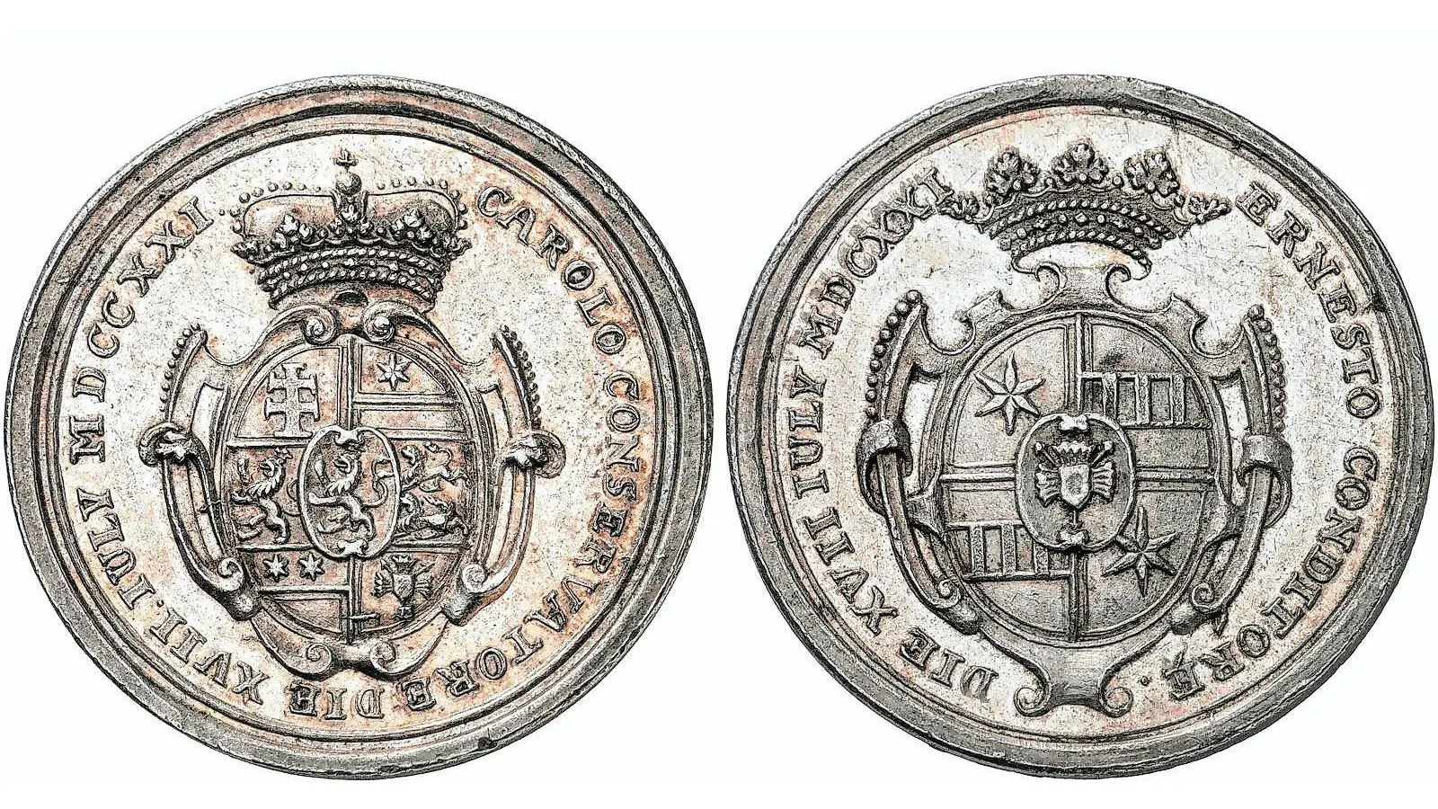 Gedenkmedaille von 1721 neu in der Sammlung der Eulenburg (Foto: km)