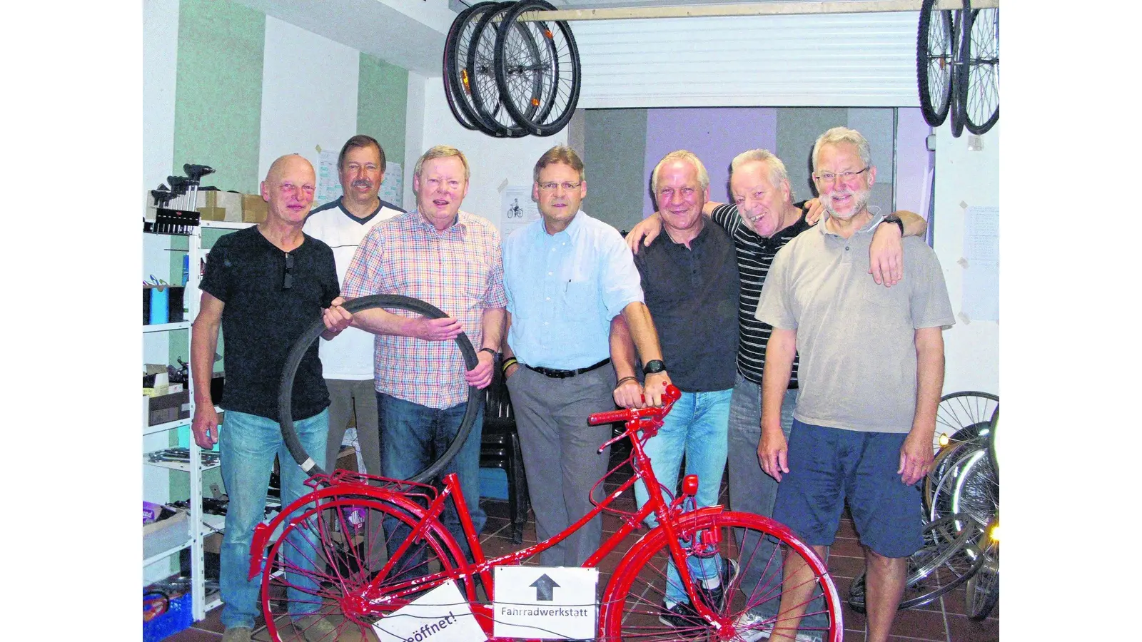 Die Fahrradwerkstatt steht vor einem Raumproblem (Foto: jl)