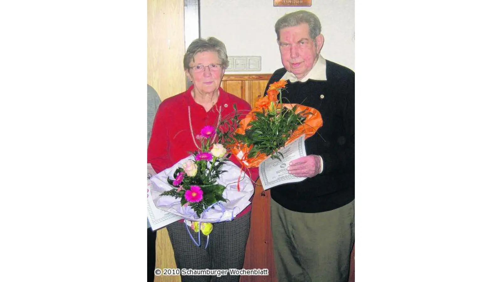 Treue Chormitglieder geehrt (Foto: wtz)