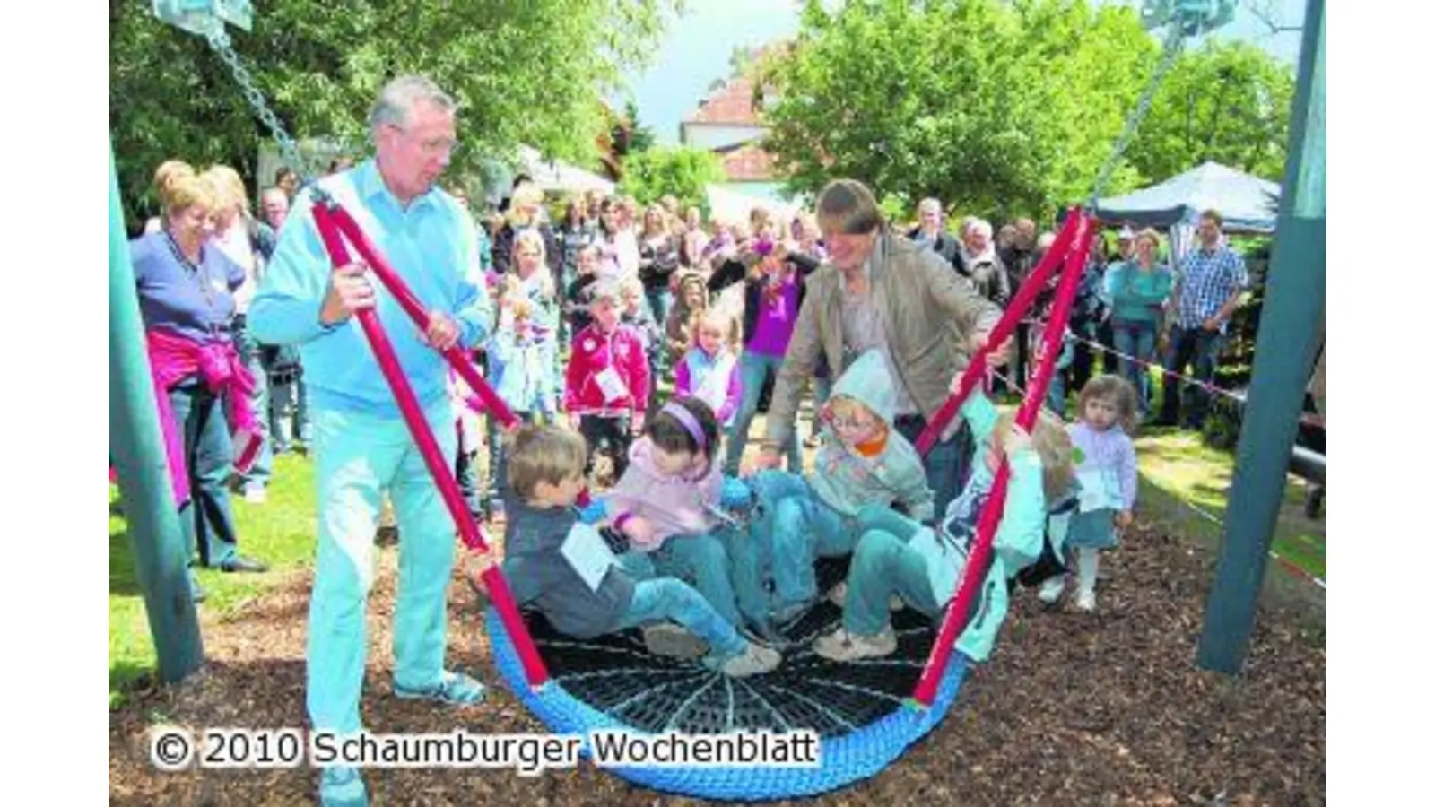 Schaukel wird lange gewünscht und dann ganz schnell realisiert (Foto: ste)