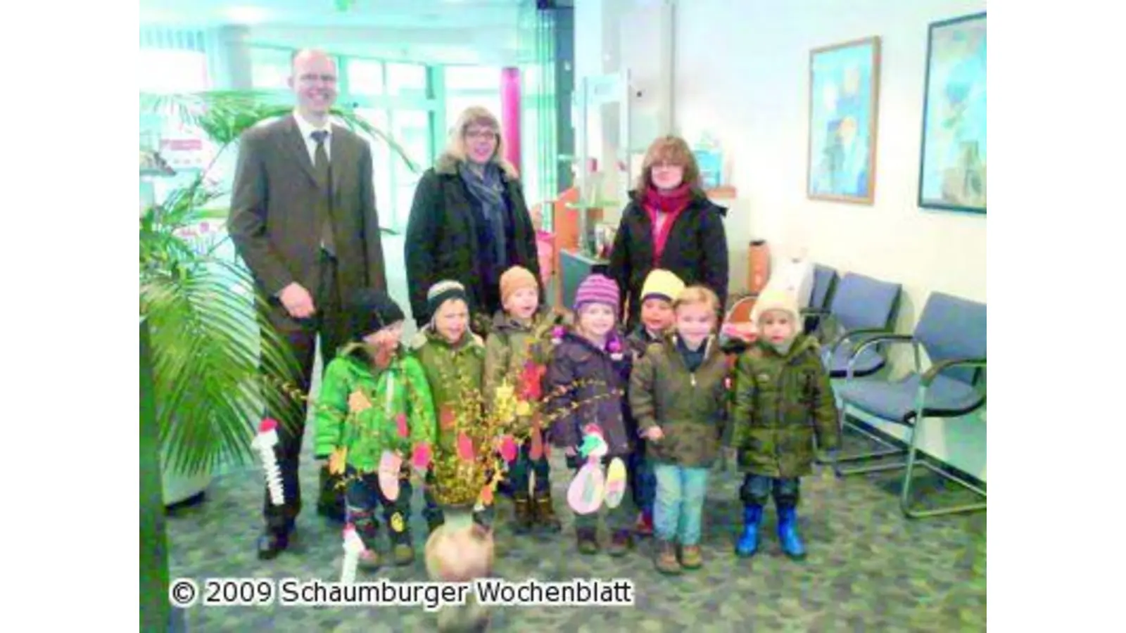 Osterschmuck für die Sparkasse (Foto: pp)
