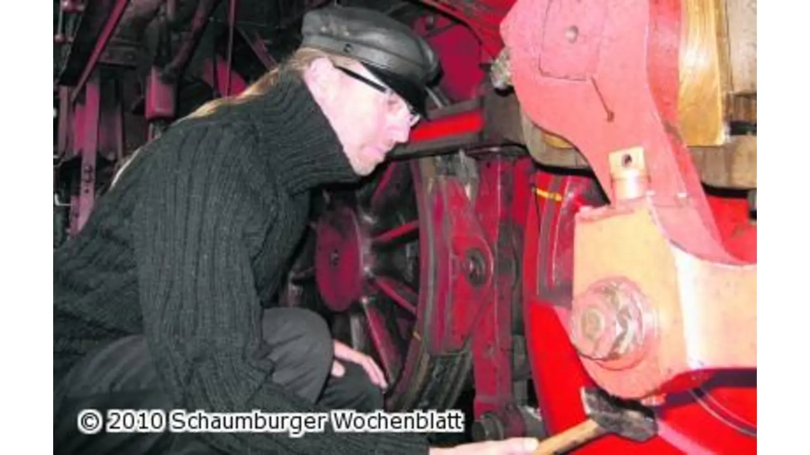 Klang der arbeitenden Maschine ist wie Musik in den Ohren (Foto: ste)