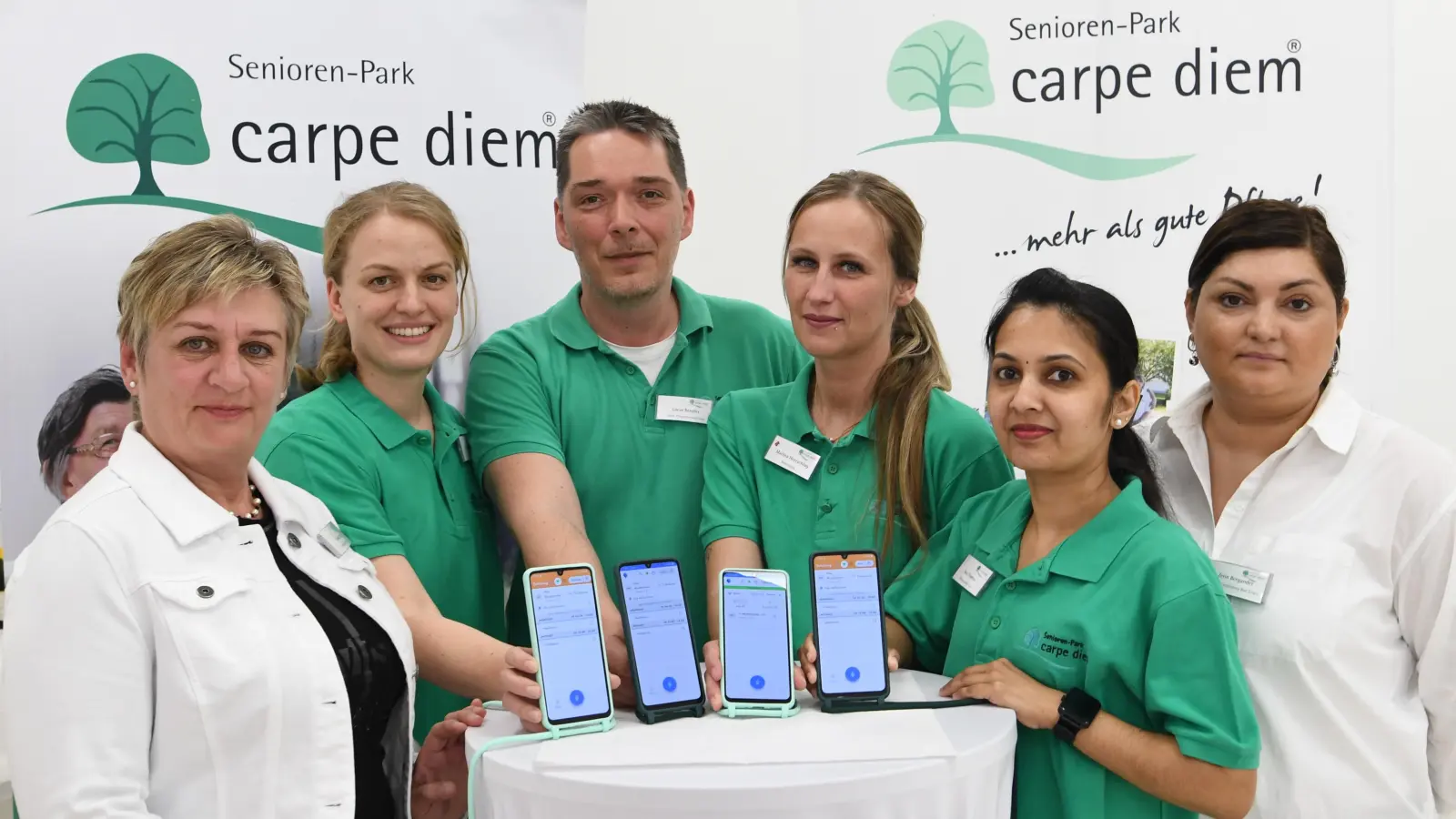 Das Pflege-Team in Bad Eilsen arbeitet seit einige Wochen mit dem neuen KI-System. (Foto: nd)