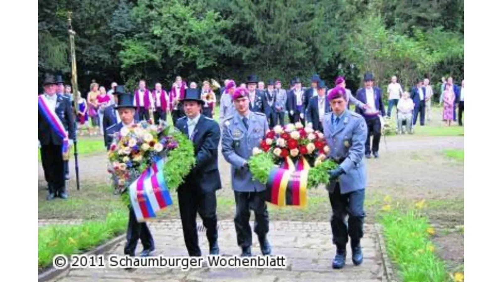 Ehrung der Gefallenen mit dem Militärpfarrer (Foto: red)