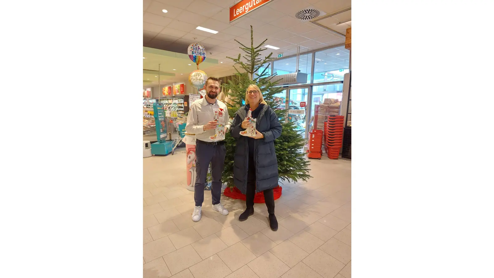 Der Nikolaus kooperierte mit REWE. (Foto: privat)