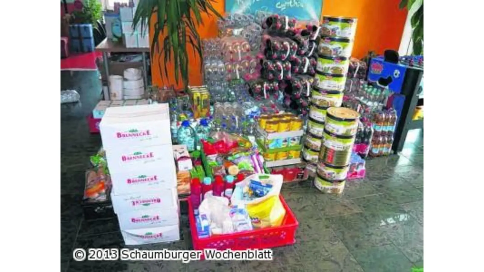 Mehrere Tonnen Hilfsgüter (Foto: em)