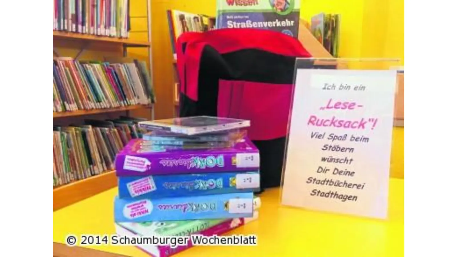 Leserucksäcke der Stadtbücherei (Foto: em)
