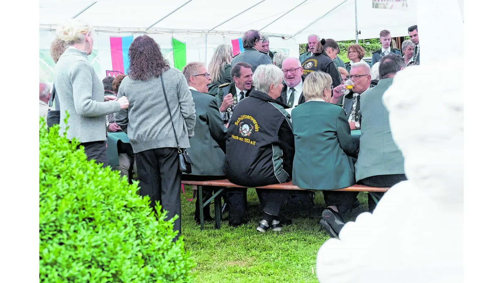 Schützen sind in der richtigen Stimmung (Foto: red)
