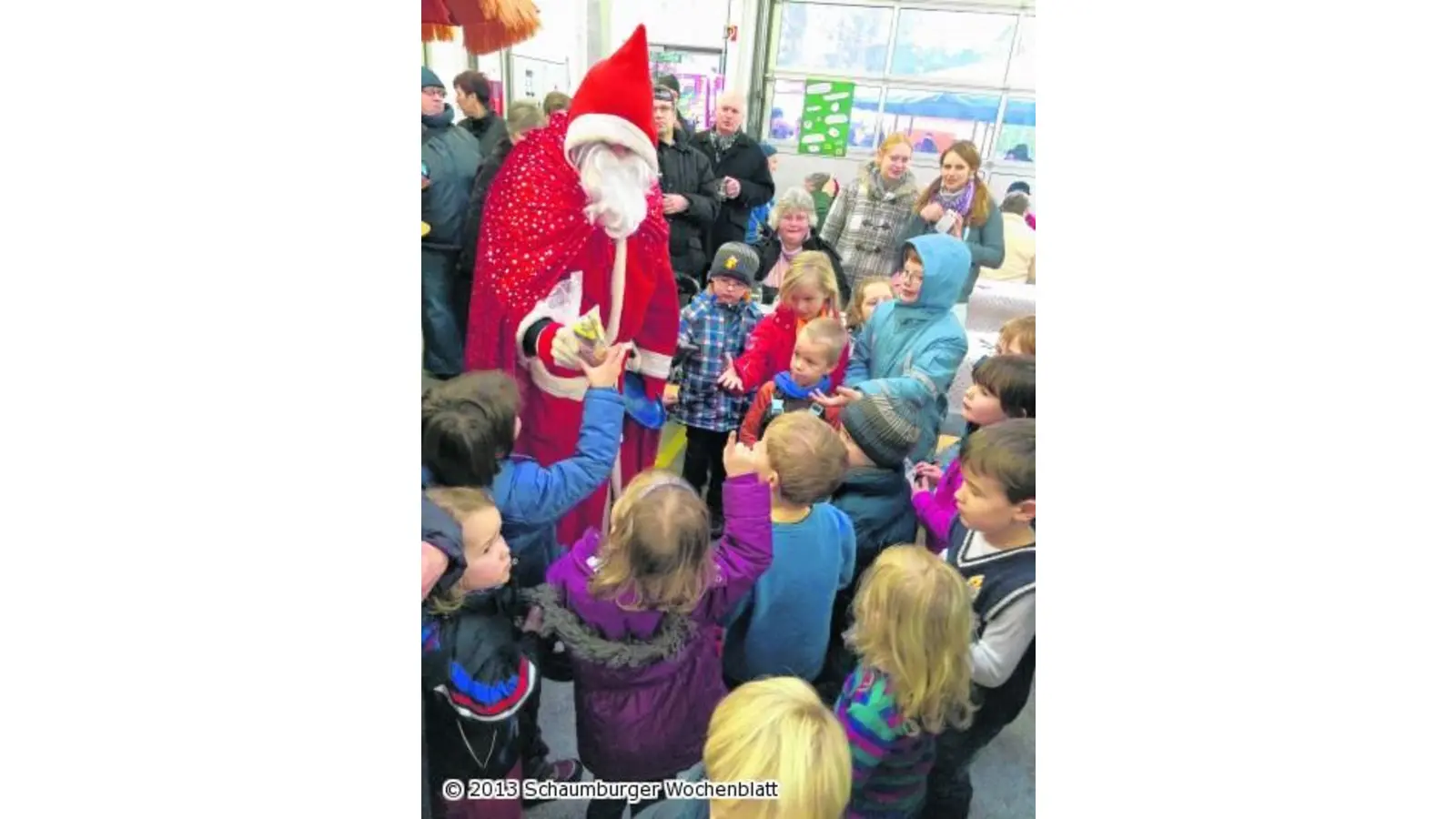 Der Weihnachtsmann kommt nach Enzen (Foto: jl)