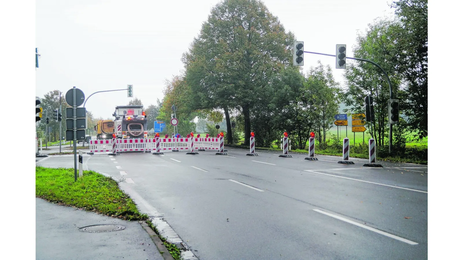 Vollsperrung in Bad Nenndorf (Foto: di)