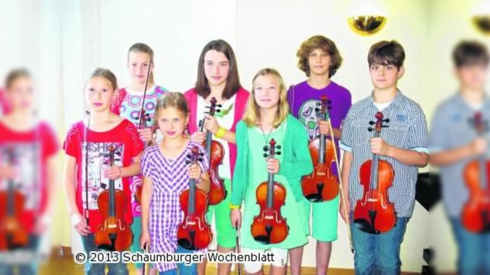 Geigenschüler präsentieren sich (Foto: hb)