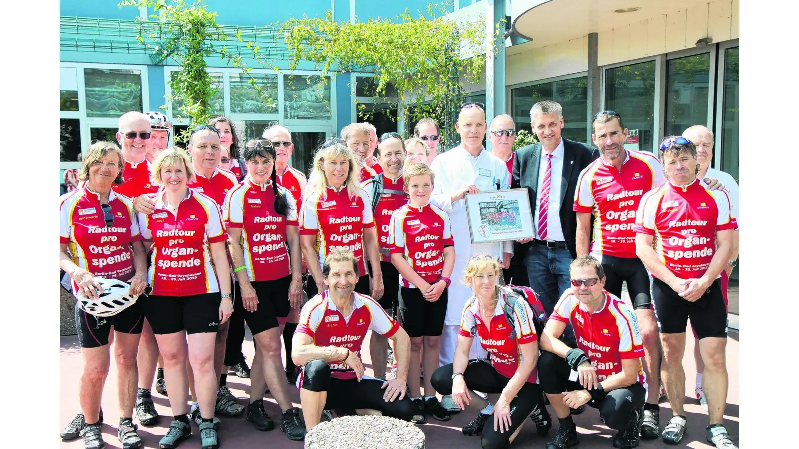 Radler setzen Zeichen für die Organspende (Foto: bb)