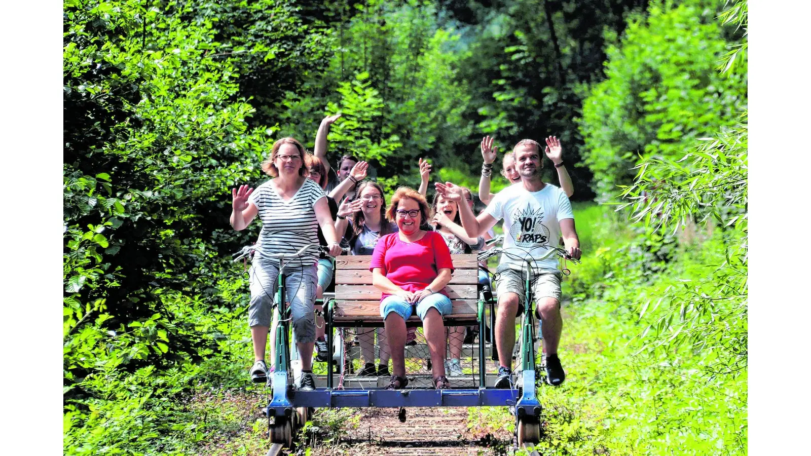Draisinen fahren durch Extertal (Foto: red)
