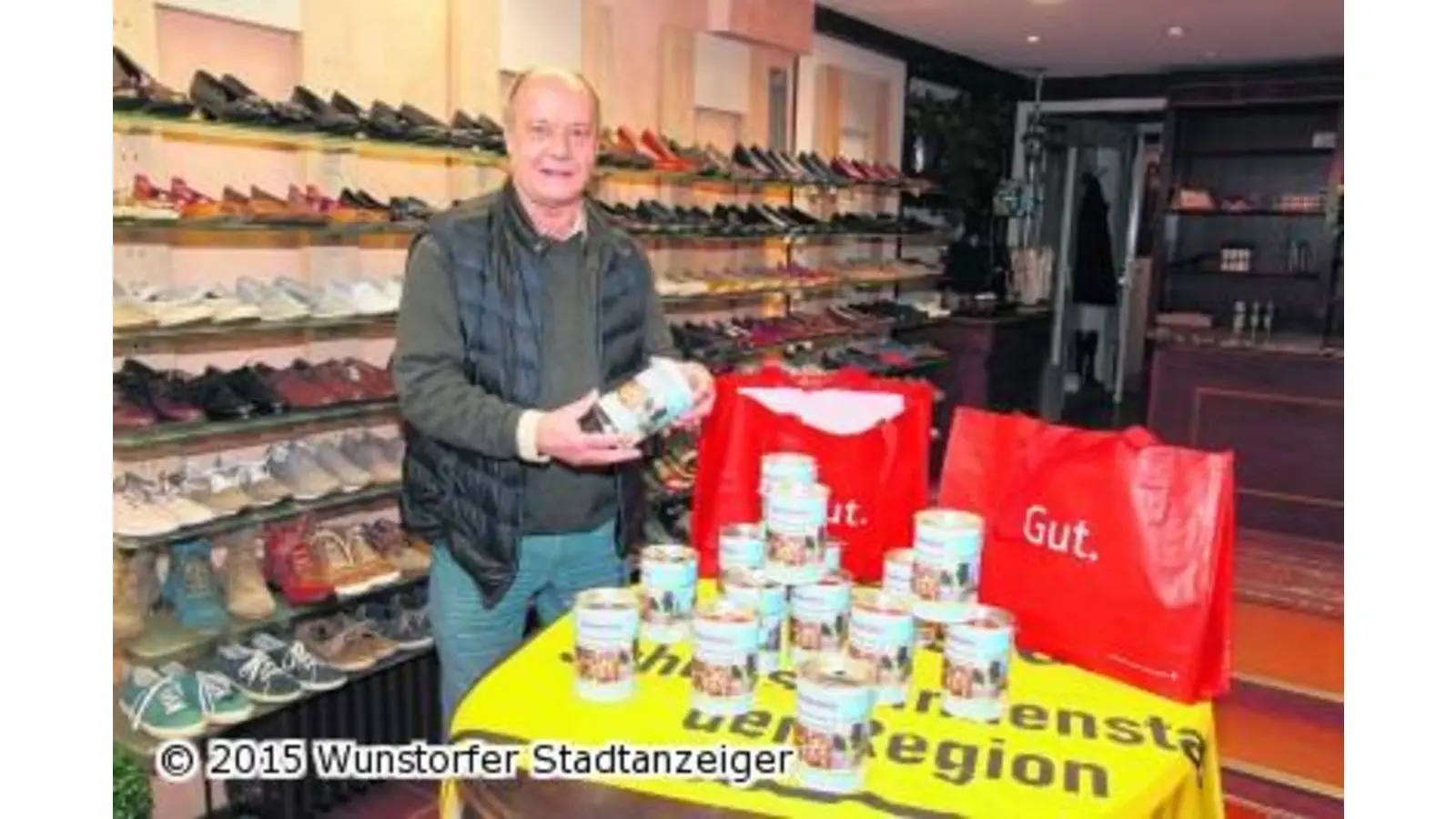 Werbegemeinschaft stellt Spendendosen auf (Foto: gi)