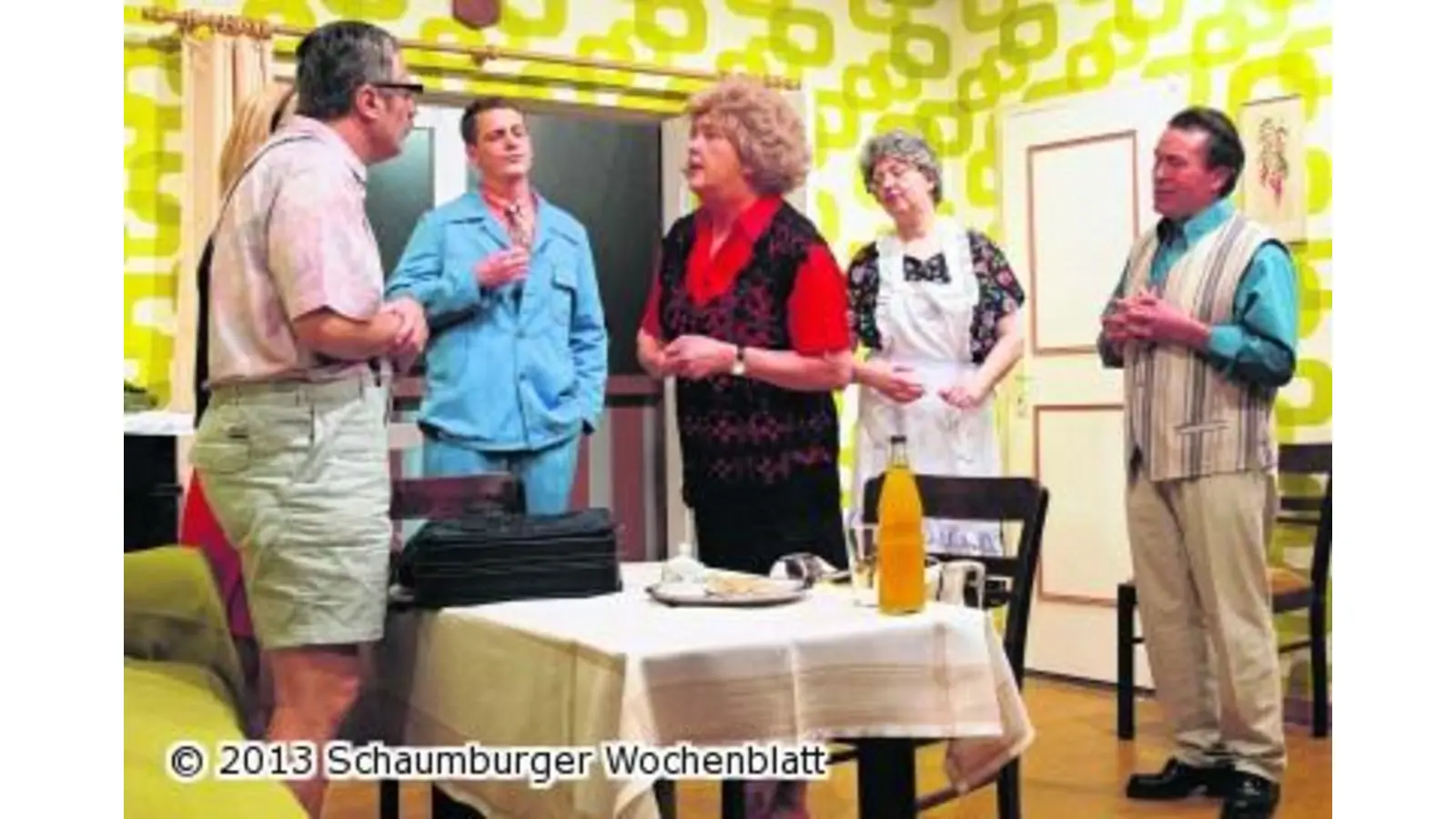 Amerikanische Hühner auf der Bühne bei Probst (Foto: wtz)