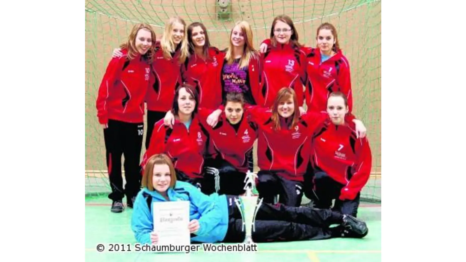 JSG der B-Juniorinnen werden mit 39 Punkten Hallen-Meister (Foto: wtz)
