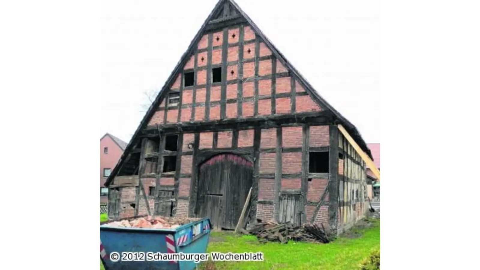 Altes Fachwerkhaus soll nun im Winter umgesetzt werden (Foto: wtz)