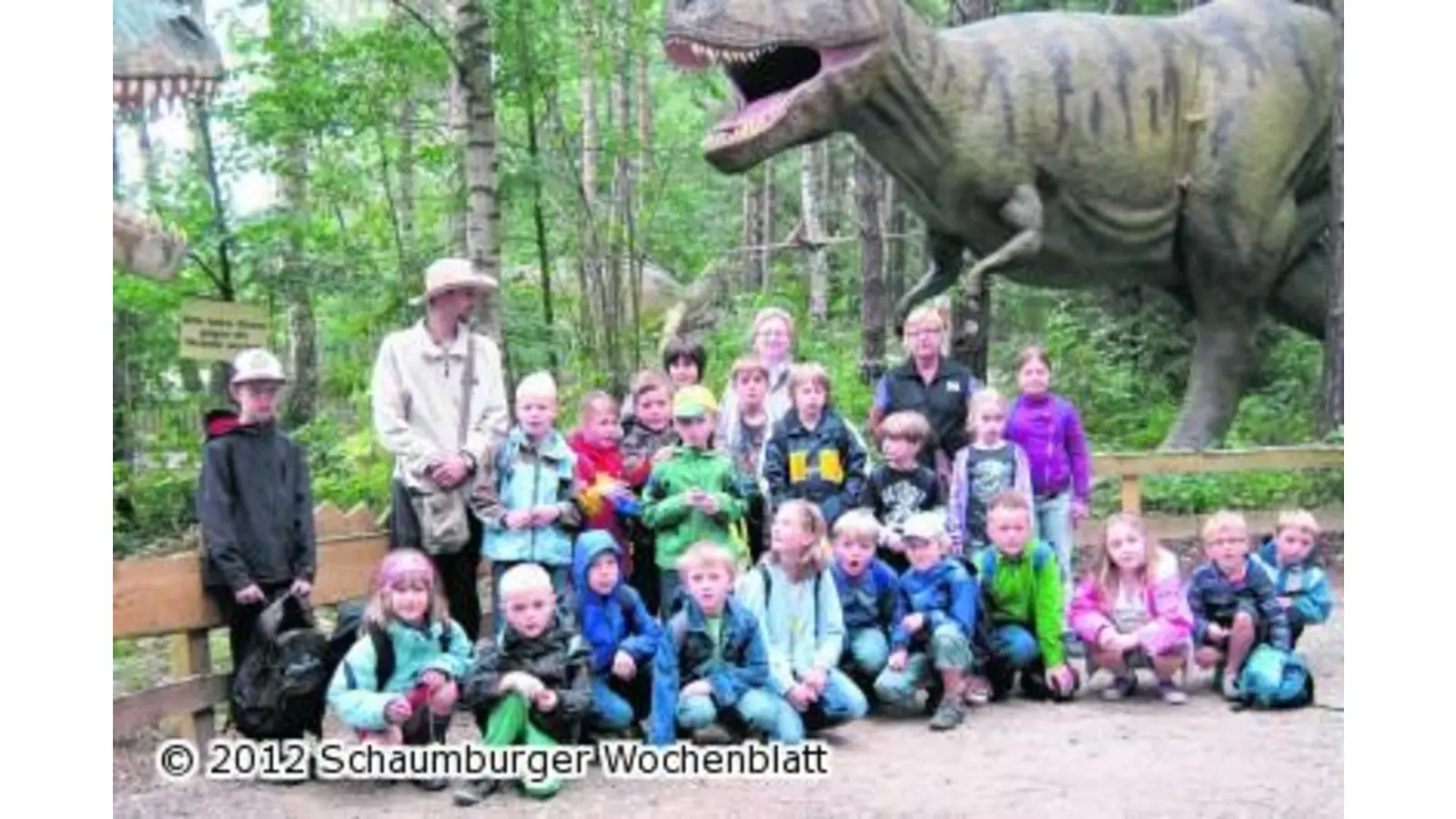 Kinder lassen sich in die Urzeit versetzen (Foto: red)