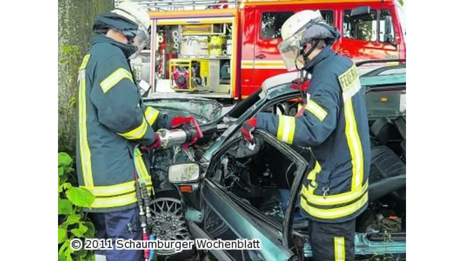 Erneut ein schwerer Unfall auf der B 442 (Foto: red)