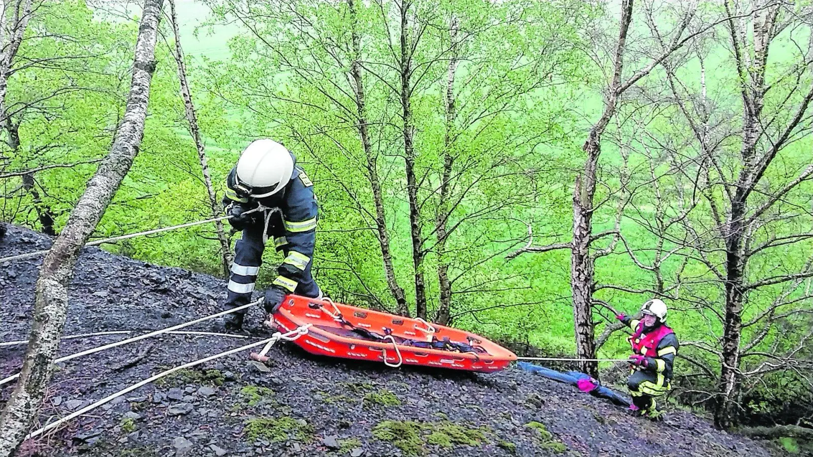 Großübung am Lüdersfelder Schacht (Foto: jb)