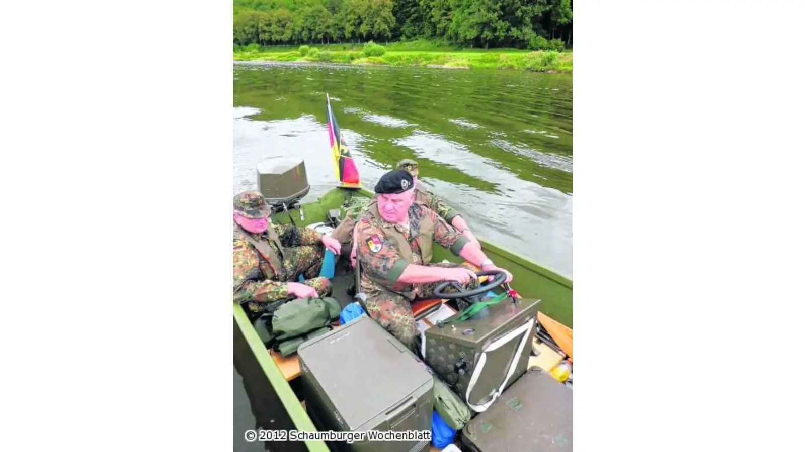 Reservisten drei Tage lang auf der Weser (Foto: red)