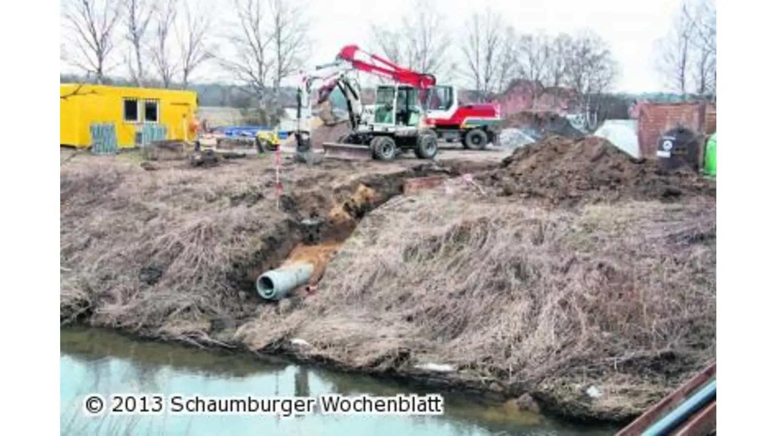 Kanal-Bauarbeiten pünktlich gestartet (Foto: gi)
