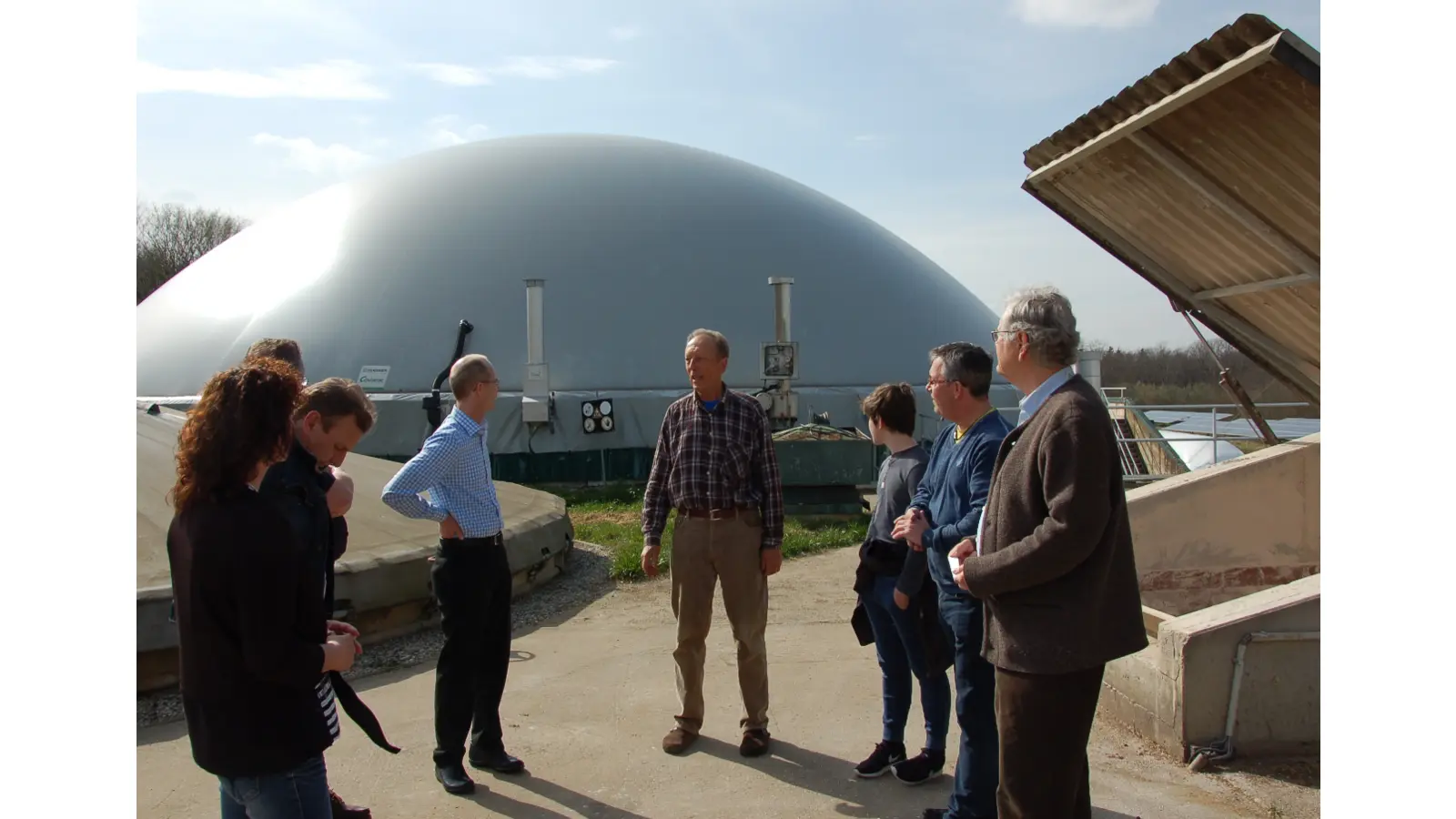 CDU besichtigt Biogasanlage (Foto: gr)