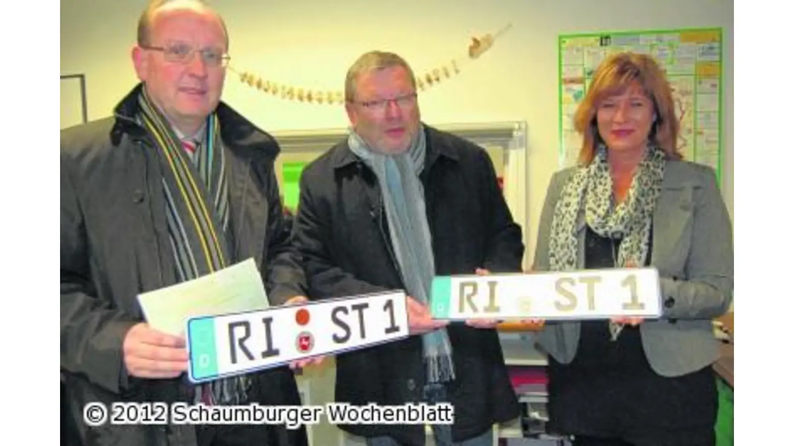 Erstes RI-Kennzeichen geht an Stadtverwaltung (Foto: ste)