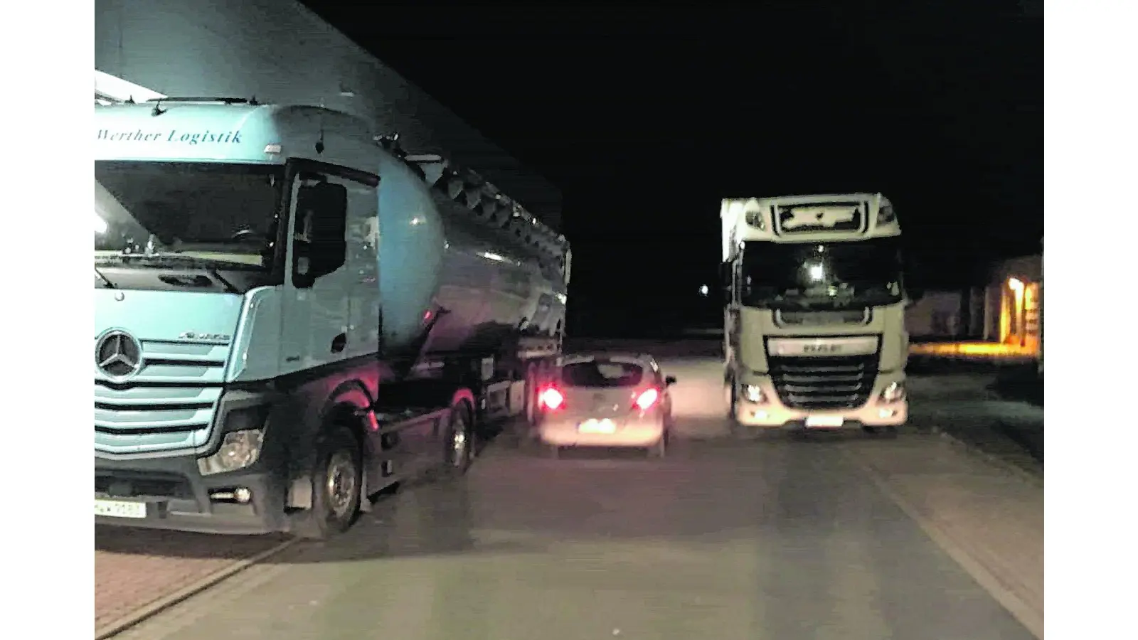 Kontrollen sollen die Brummifahrer abschrecken (Foto: al)