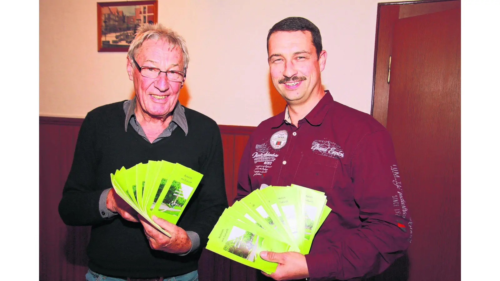 Handzettel sind fertig (Foto: gi)
