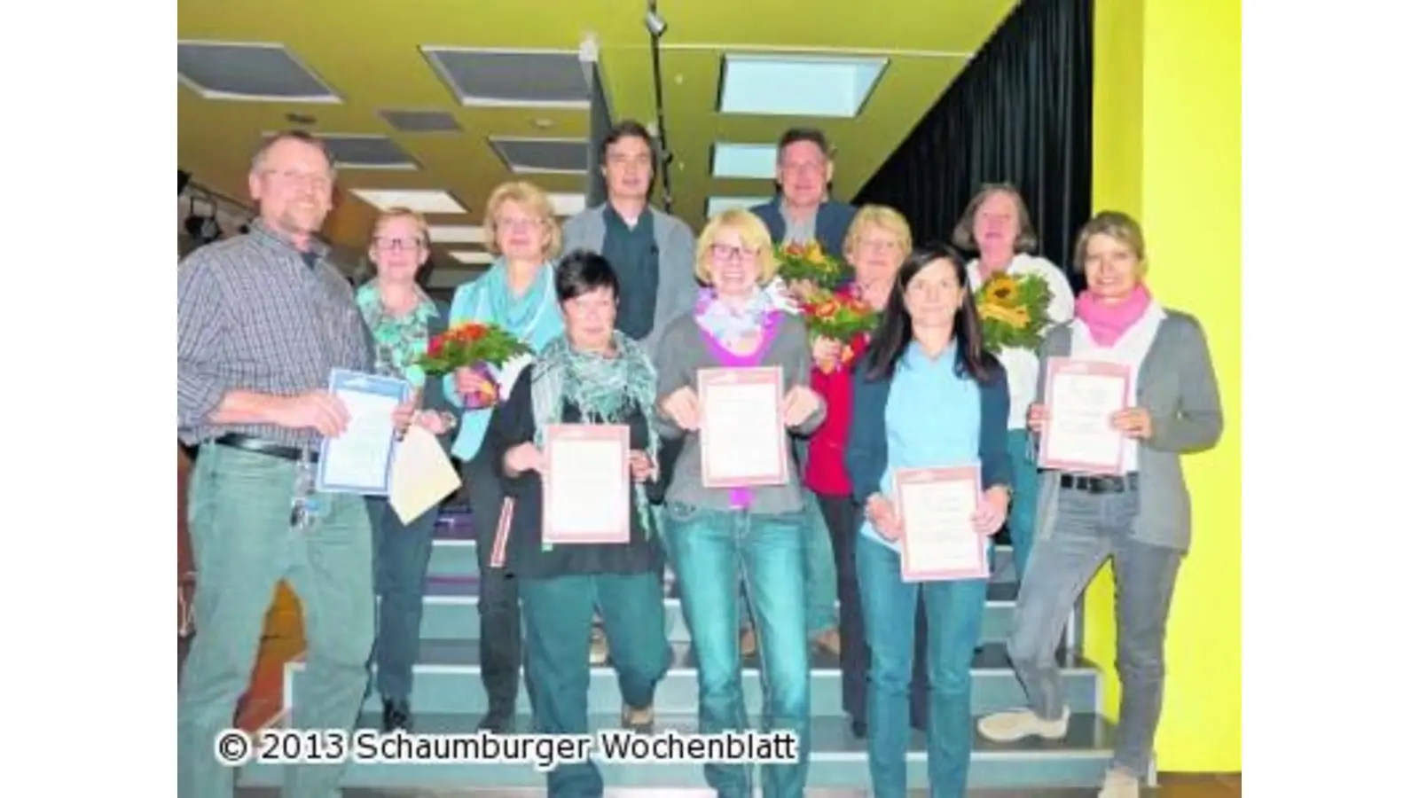 Dankeschön für die langjährigen Kollegen (Foto: em)