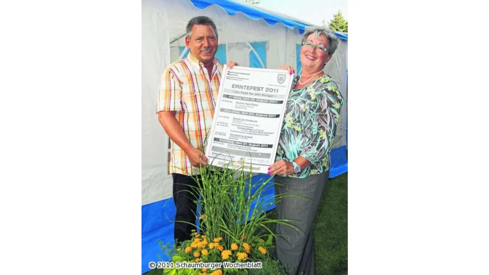 Beim Erntefest frühstückt und feiert ein ganzes Dorf (Foto: jl)