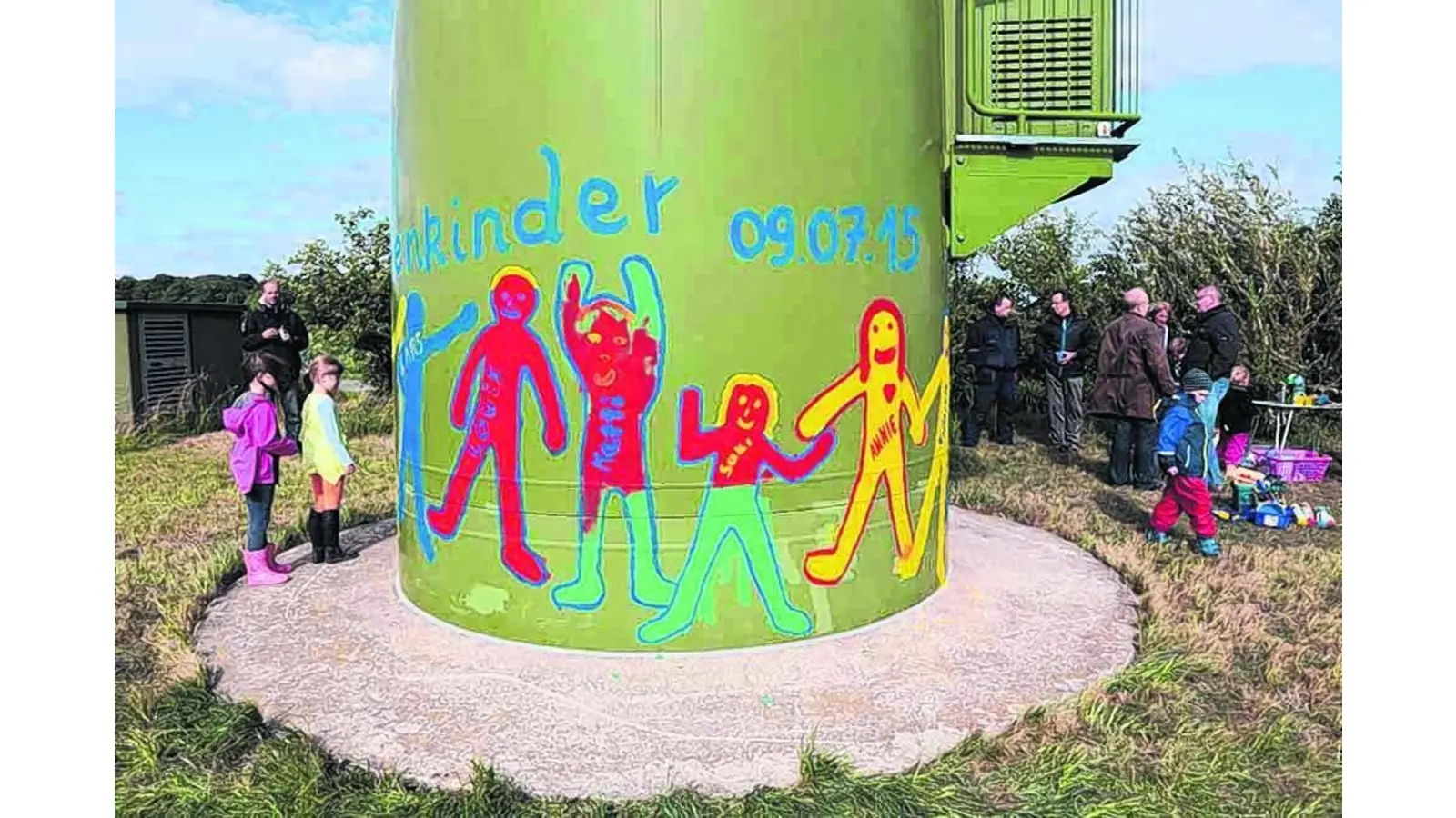 Malaktion beim Umweltprojekt (Foto: mk)