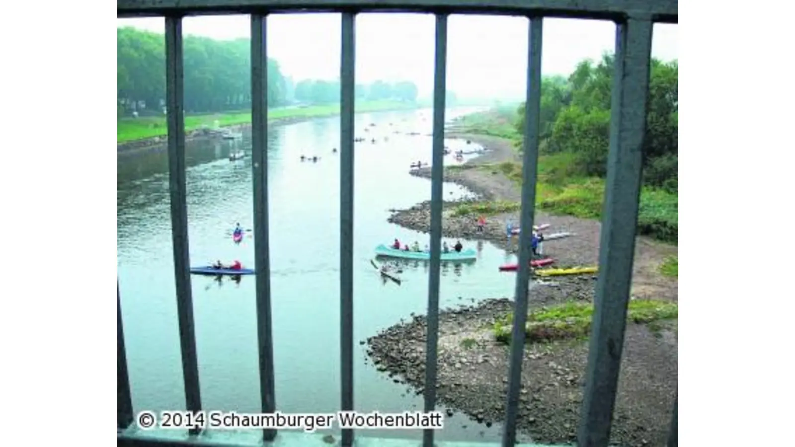 Hunderte von Kanuten aus ganz Europa unterwegs auf der Weser (Foto: ste)