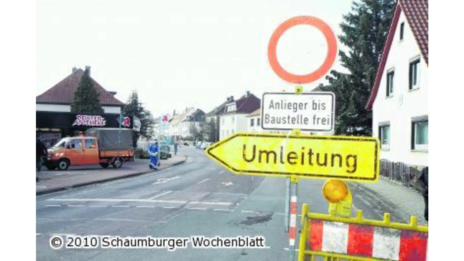 Umbauarbeiten führen zu Sperrung der Allee (Foto: bb)
