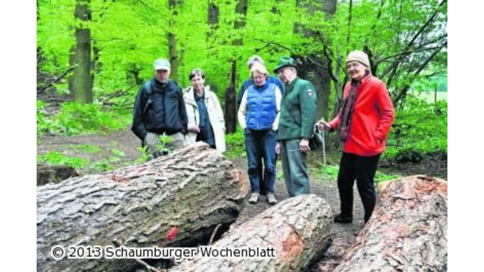 Förster erklärt seinen Deister (Foto: red)