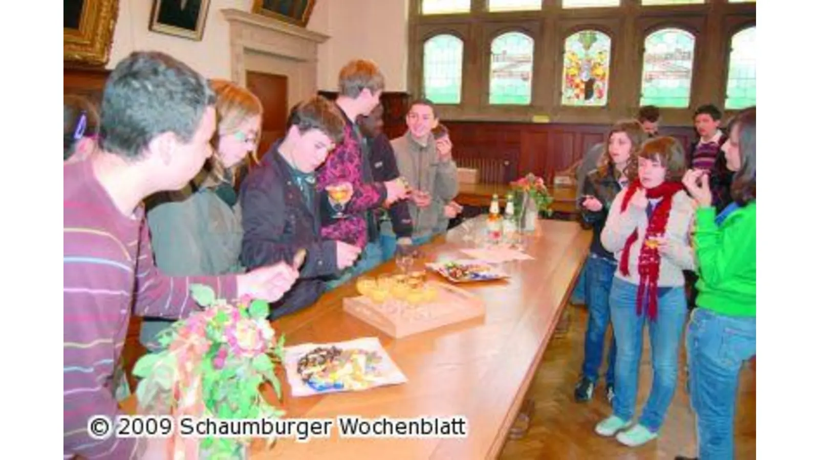 Ratsempfang für französische Schüler (Foto: red)