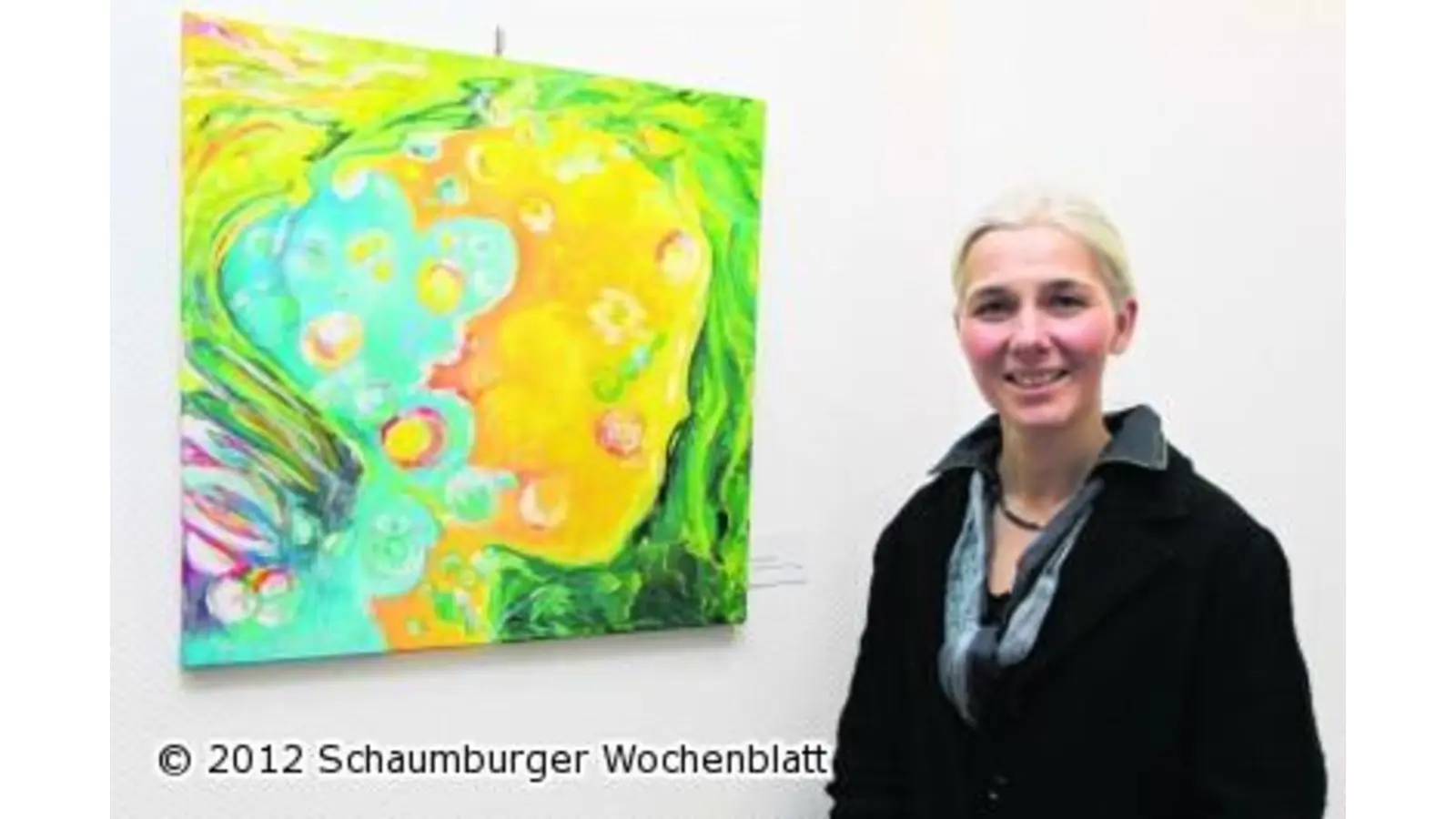 Kraftvolles auf der Leinwand (Foto: bb)