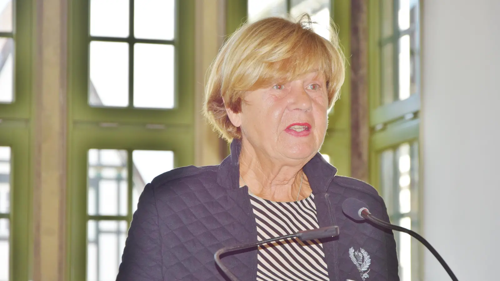 Die stellvertretende Landrätin Petra Ritter unterstreicht die enge Zusammenarbeit von Landkreis und Kirchenkreis sowie Diakonischem Werk. (Foto: ste)