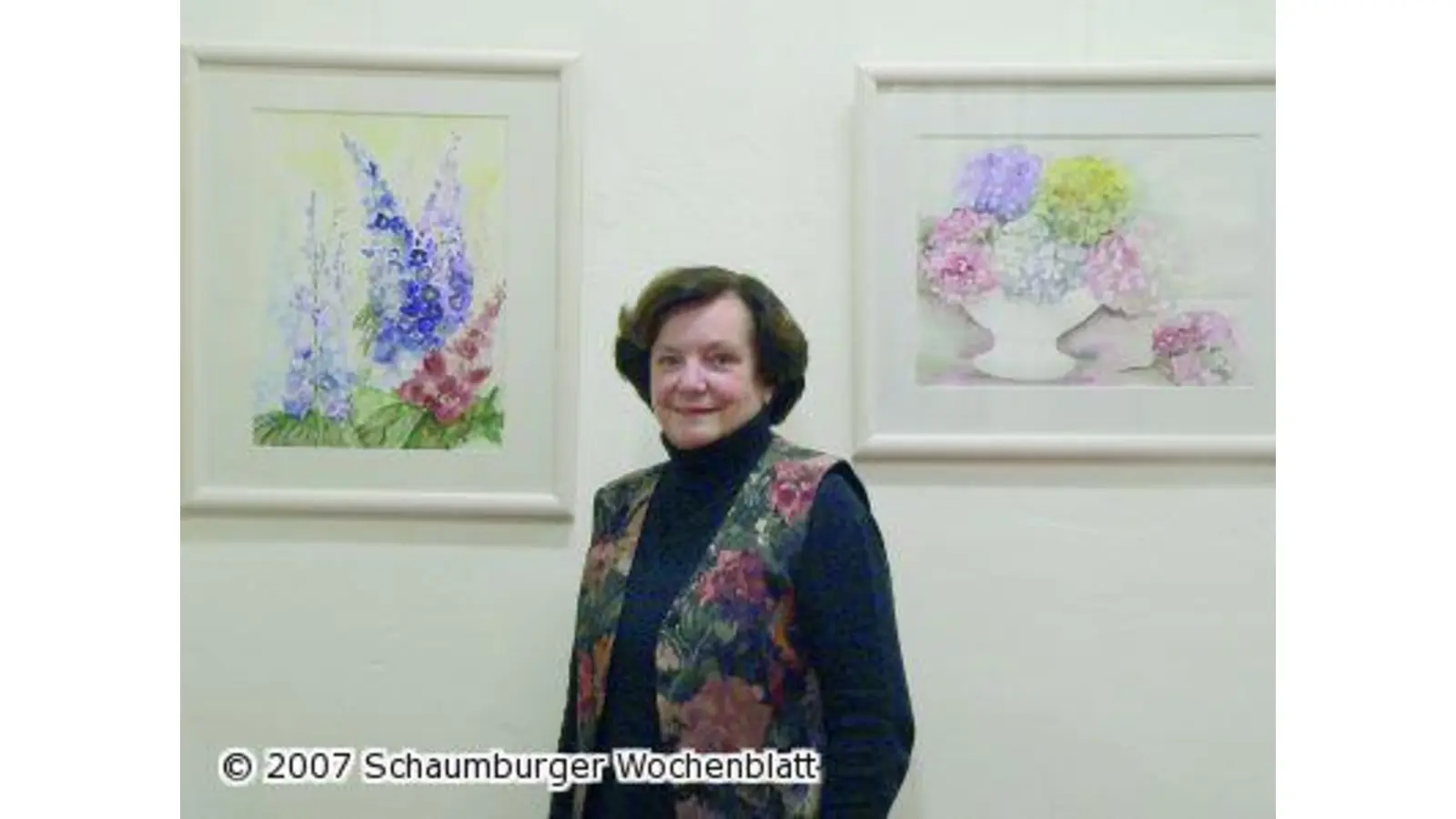 Hobby-Malerin stellt Aquarelle aus (Foto: al)