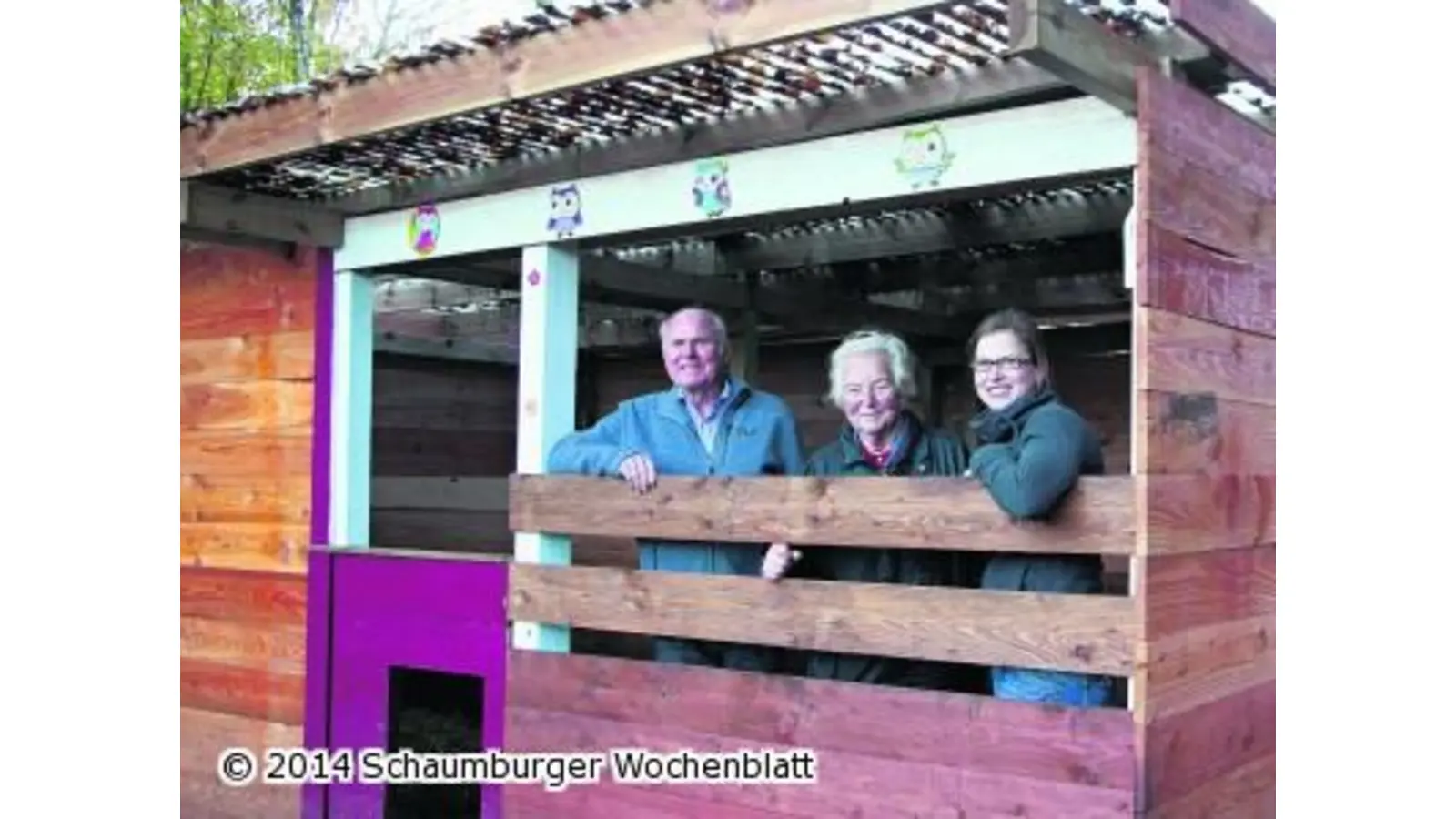 Kraterzoo begrüßt Mitarbeitertrio (Foto: jl)