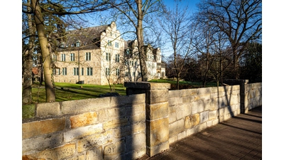 Die Mauersanierung am Stadthäger Schloss ist abgeschlossen. (Foto:  Staatliches Baumanagement Niedersachsen)