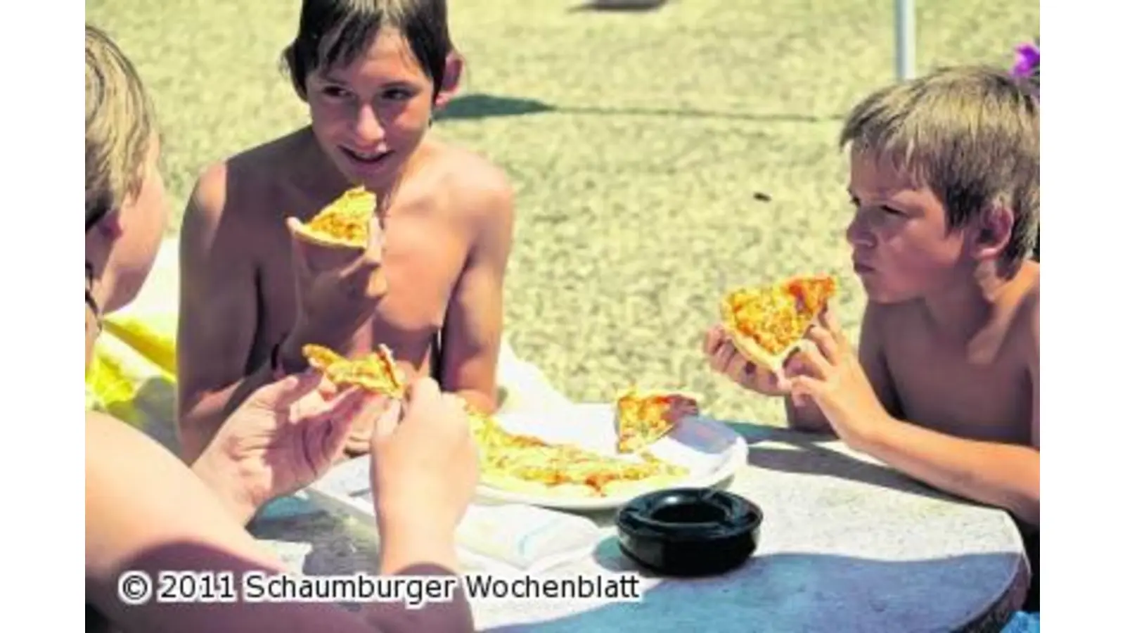 Schlemmen nach dem Schwimmen (Foto: wa)