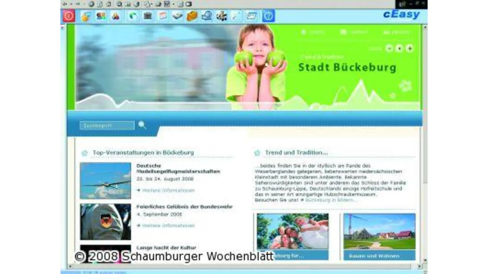 Internetauftritt der Stadt völlig neu gestaltet (Foto: red)