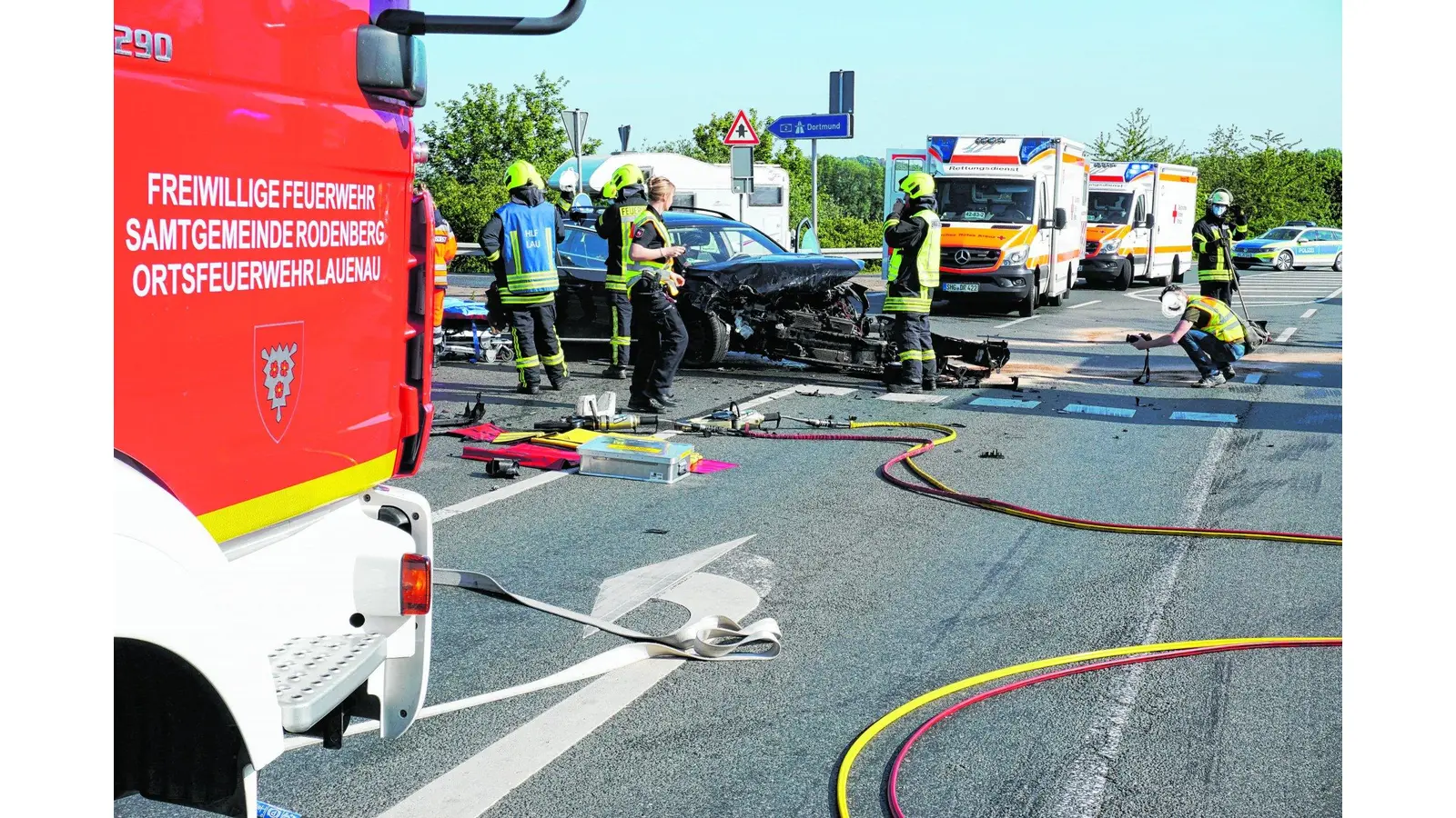 Vollsperrung nach schwerem Unfall (Foto: al)